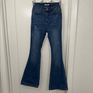LEGEND  Women's Blue Flare Jeans
